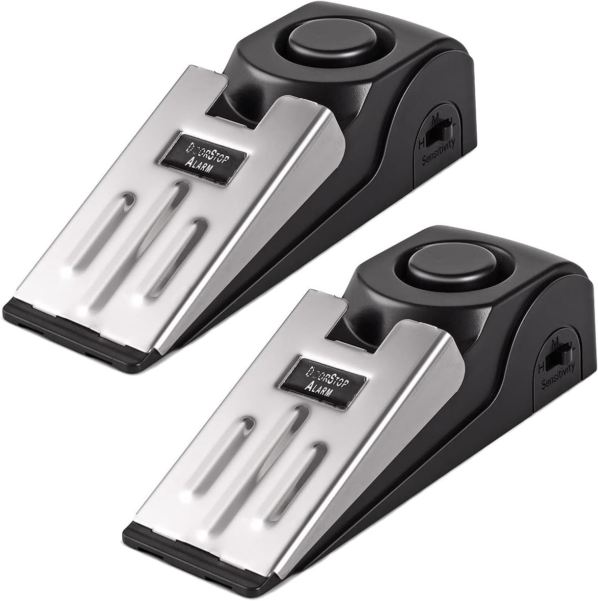 Portable Door Stop Alarm, 125dB Burglar Sensor Alarm, Security Door Block System