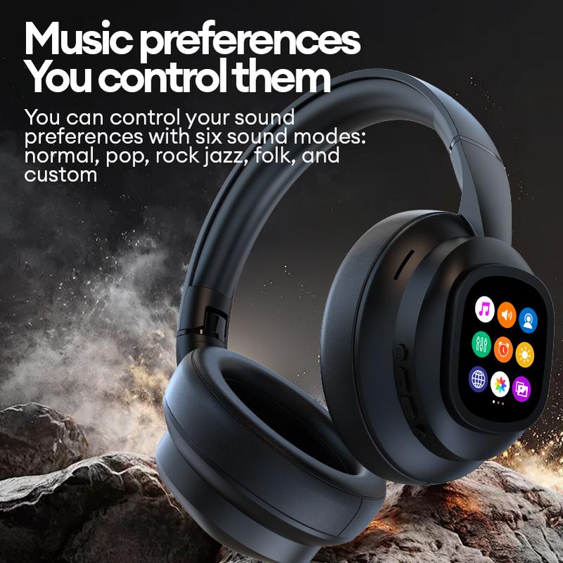 HYUNDAI X1 Pro Wireless Headphones with Translator and LCD Touch Screen