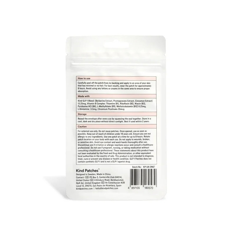GLP-1 Wellness Patches